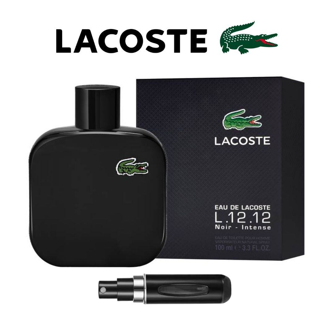 PERFUME LACOSTE NOIR 100 ML + PERFUMERO